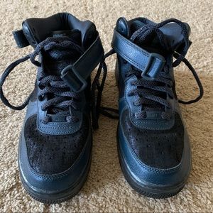 Nike Air Force One high top sneakers (navy blue)